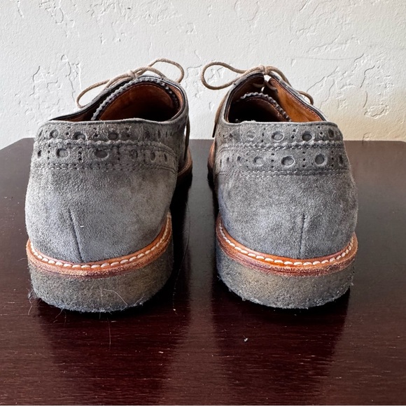 Antonio Maurizi for Suit Supply Gray Suede Oxfords Wing Tips main image 4